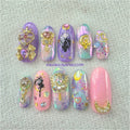 Sailor Moon Magical Girl Style Iridescent Charm Nails